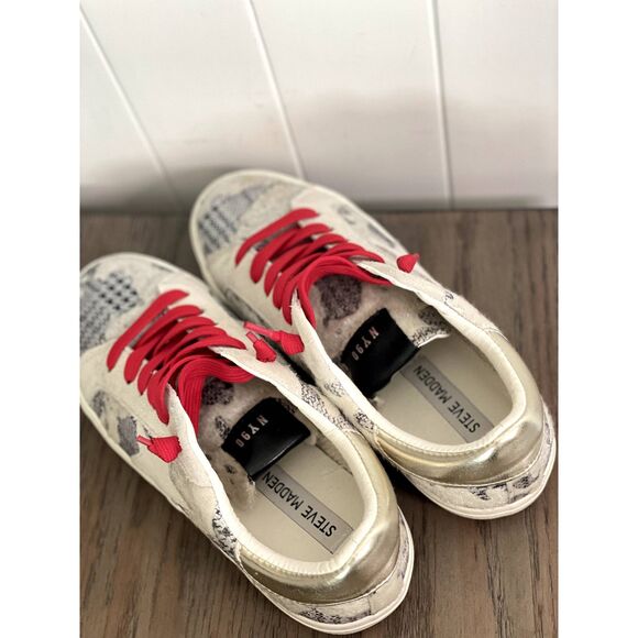 Steve Madden Star Court Philosophy Sneaker Women's Size 7.5 M Textile Cowhide - Picture 5 of 16